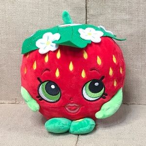 Shopkins Anthropomophic Strawberry Plush Coin Bank Novelty Whimsical Kitsch Fun